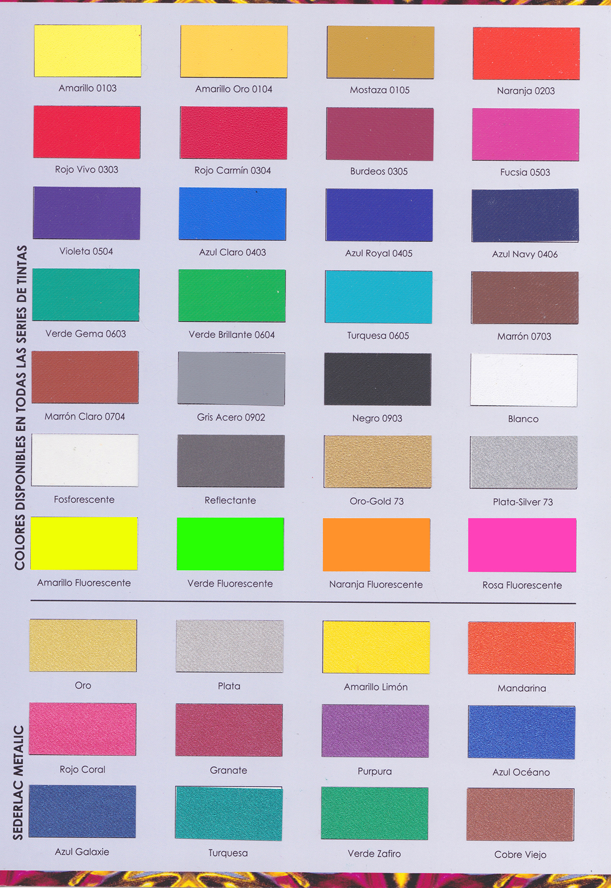 Carta de colores